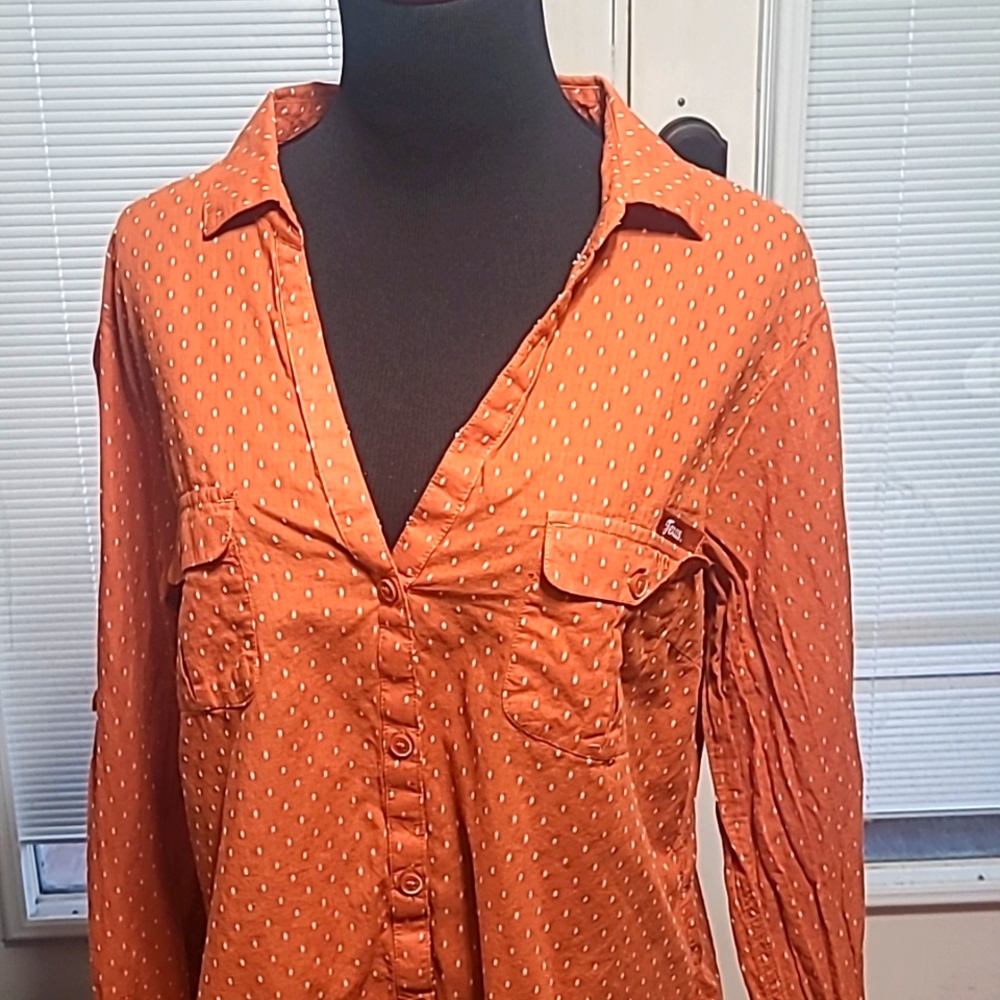 Columbia Women's Longhorn Vneck XL